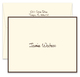 Bordered Folded Note Cards in Color of Your Choice Image 1 of 3